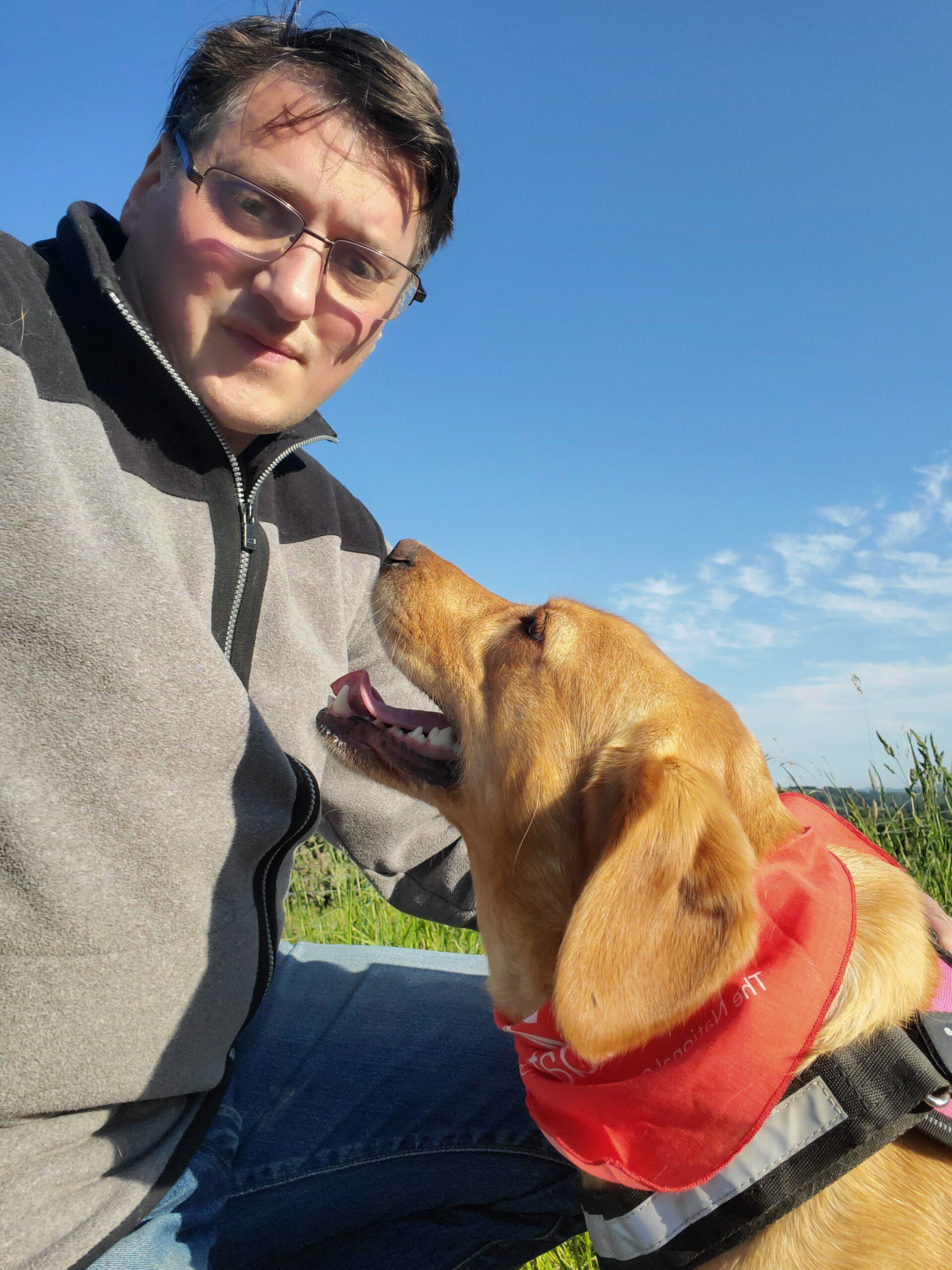 Willow and me during our walk