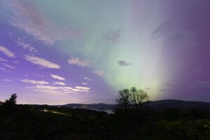 Solar storm with massive aurora
