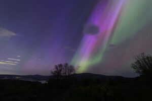 Solar storm with massive aurora