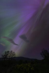 Solar storm with massive aurora