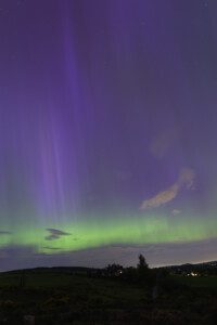 Solar storm with massive aurora