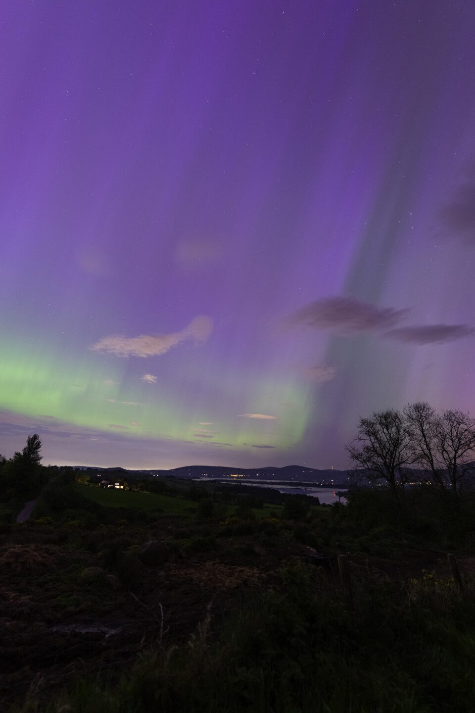 Solar storm with massive aurora