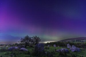 Massive Northern Lights of the 10/10/2024 at Pipers Stone near Hollywood, County Wicklow