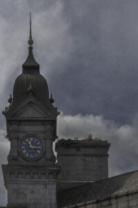 Clock tower of the Mercer Building