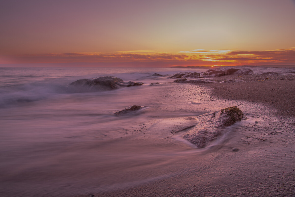 Sunset at Carnsore Point Beach