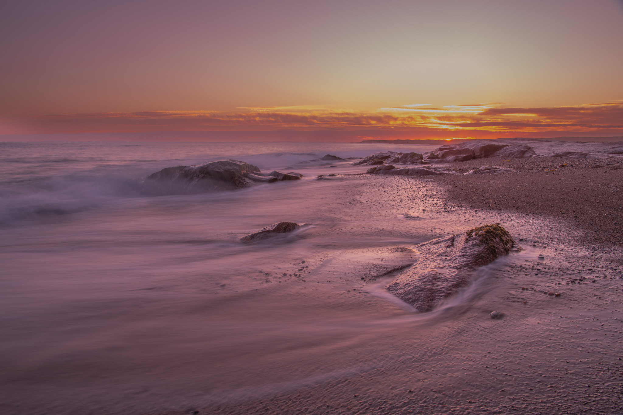 Sunset at Carnsore Point Beach