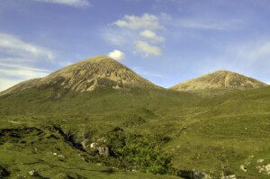 Garbh beinn and Belig, the Red Hills view