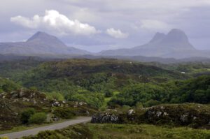 View of Canisp and Suilven