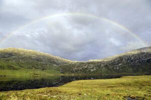 Rainbow on the Loch Glencoul