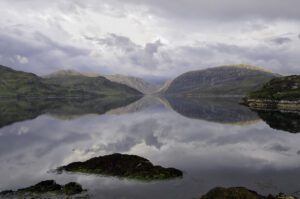 Reflection on the Loch Glencoul
